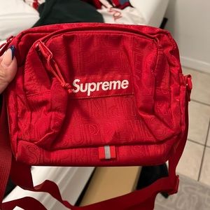 Red supreme bag